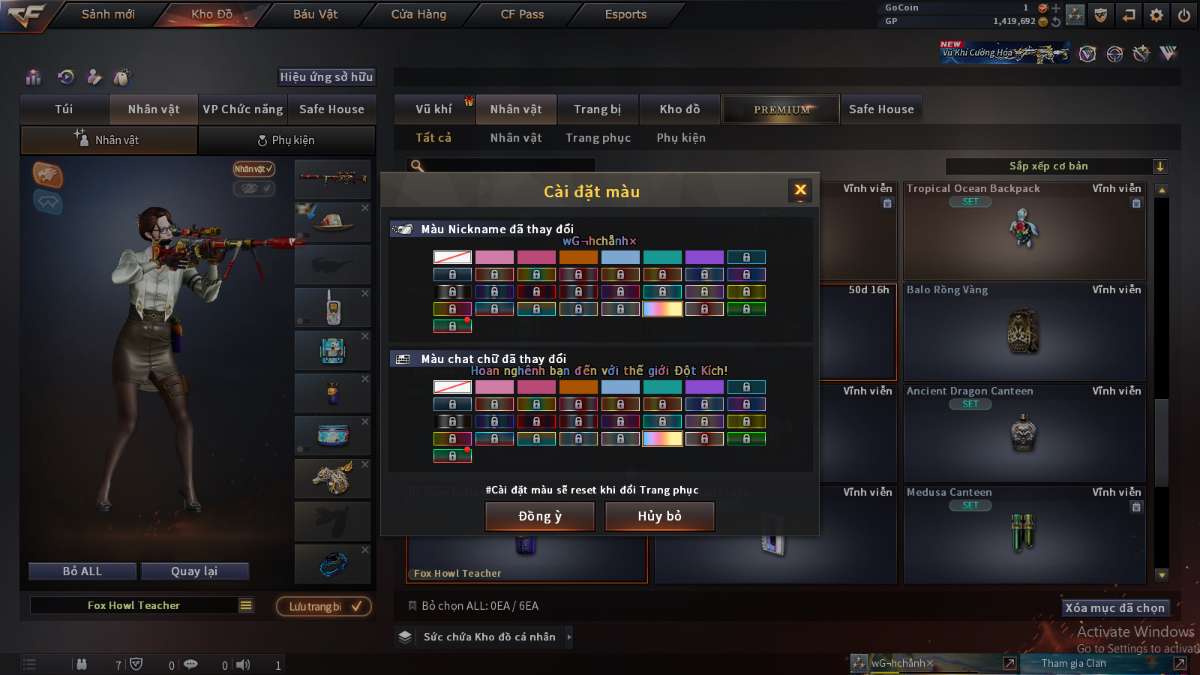 shop acc cf uy tin gia re